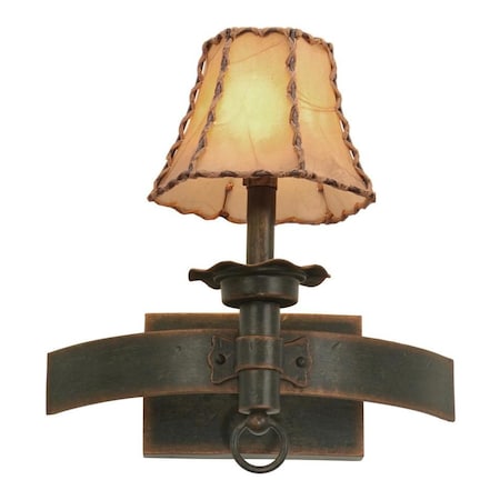 Antique Copper Americana One Light Wall Sconce